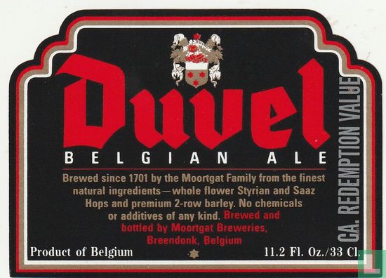 Duvel belgian ale