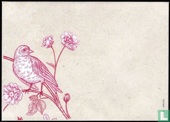 Fleurs et oiseau