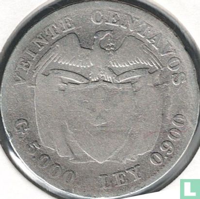 Colombie 20 centavos 1913 - Image 2
