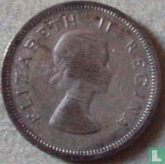 Afrique du Sud 6 pence 1956 - Image 2