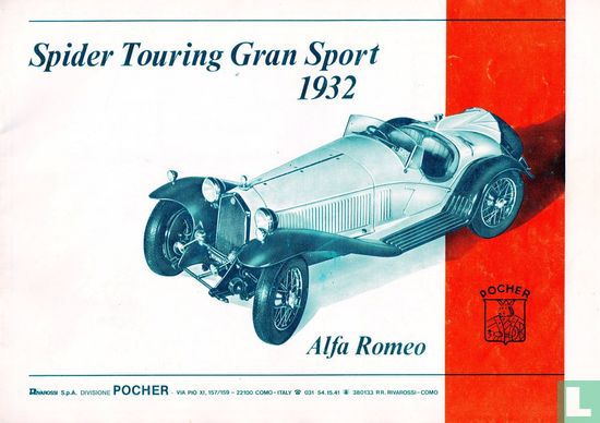 Pocher Alfa Romeo Spider Touring Gran Sport 1932 - Afbeelding 1