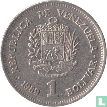 Venezuela 1 Bolivar 1989 (kleinen Buchstaben und Datum) - Bild 1