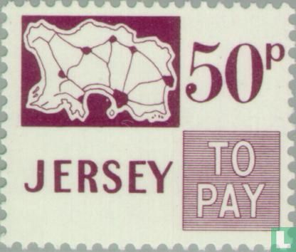 Briefmarken mit Karte