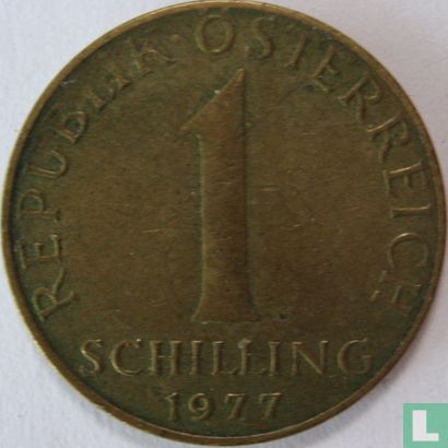 Oostenrijk 1 schilling 1977 - Afbeelding 1