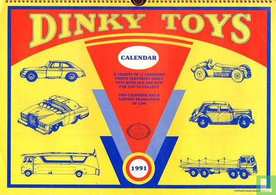 Dinky Toys Calendar 1991 - Image 1