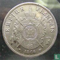 France 1 franc 1866 (BB) - Image 1