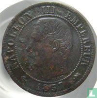 France 1 centime 1857 (D) - Image 1