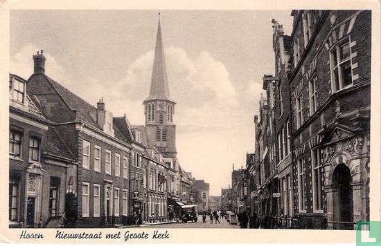 Nieuwstraat met Groote Kerk, Hoorn
