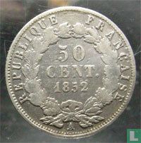 Frankrijk 50 centimes 1852 - Afbeelding 1