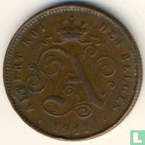 België 2 centimes 1911 (FRA) - Afbeelding 1