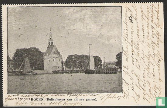 Buitenhaven vanuit zee gezien, Hoorn 