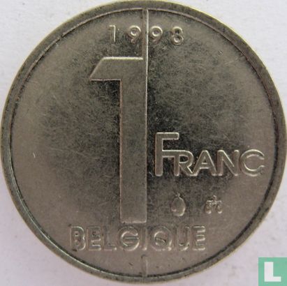 Belgique 1 franc 1998 (FRA) - Image 1