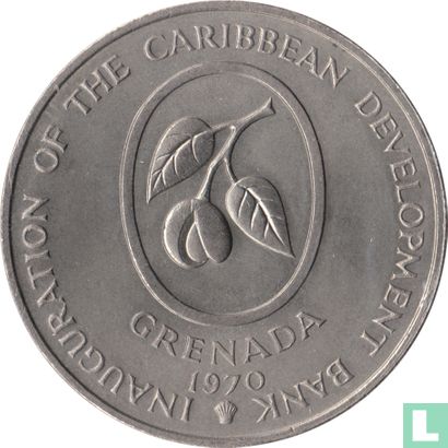 Grenade 4 dollars 1970 "FAO - Inauguration of the Caribbean development bank" - Image 1