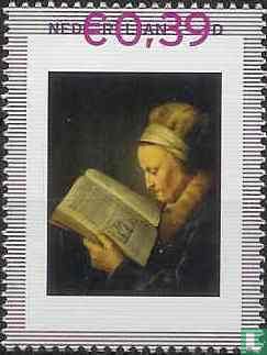 Gerard Dou - Reading old woman