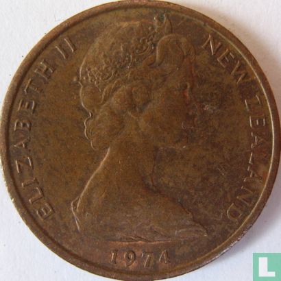 New Zealand 1 cent 1974 - Image 1