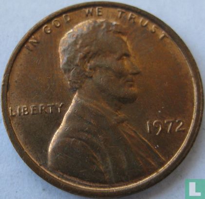 États-Unis 1 cent 1972 (sans lettre - type 1) - Image 1