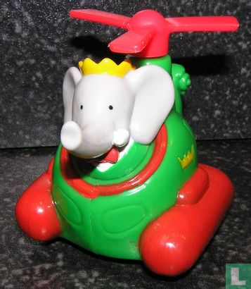 Babar in helicopter