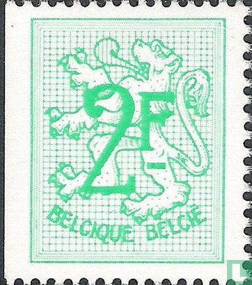 Ziffer auf heraldischem Löwen