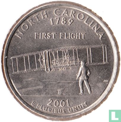 Verenigde Staten ¼ dollar 2001 (D) "North Carolina" - Afbeelding 1