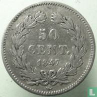 Frankrijk 50 centimes 1847 (A) - Afbeelding 1