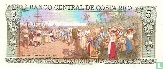 Costa Rica 5 Colones - Image 2