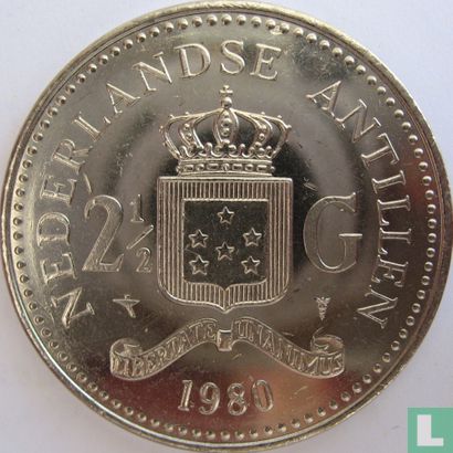 Niederländische Antillen 2½ Gulden 1980 (Beatrix) - Bild 1