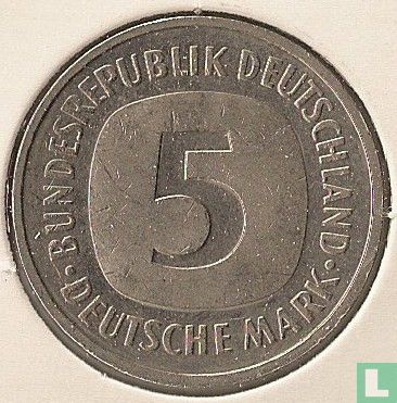 Duitsland 5 mark 1992 (F) - Afbeelding 2