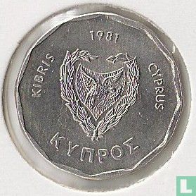 Cyprus 5 mils 1981 - Image 1