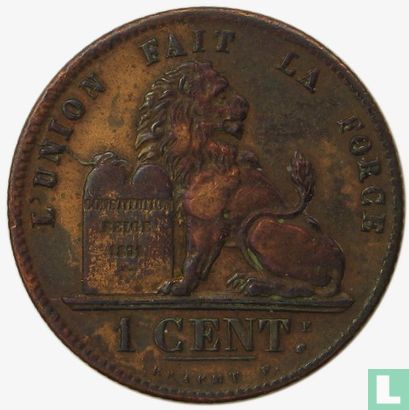 België 1 centime 1844 - Afbeelding 2