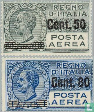 Airmail with overprint