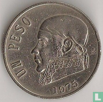 Mexico 1 peso 1975 (lange datum) - Afbeelding 1