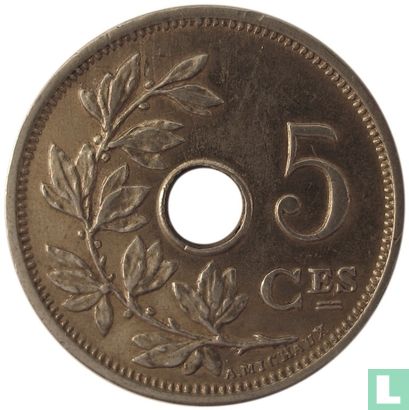 Belgium 5 centimes 1901 (FRA - type 3) - Image 2