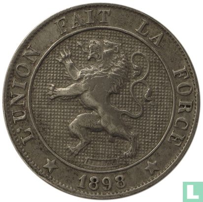 België 5 centimes 1898 (FRA) - Afbeelding 1