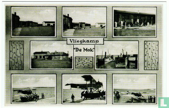 Vliegkamp De Mok (achtluik) 1935 (reprint) - Afbeelding 1
