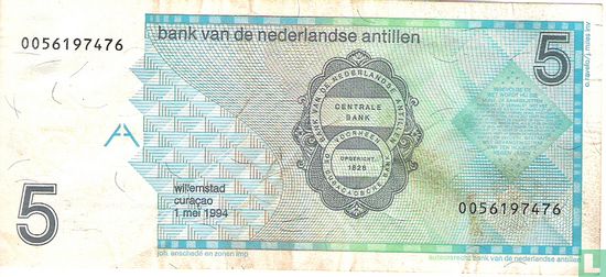 Niederländische Antillen 5 Gulden - Bild 2