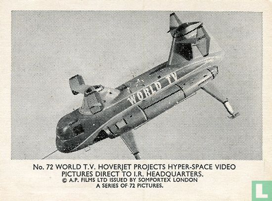World T.V. hoverjet projects hyper-space video pictures direct to I.R. headquarters. - Image 1