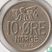 Norwegen 10 Øre 1962 - Bild 1