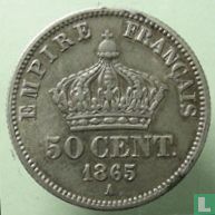 Frankrijk 50 centimes 1865 (A) - Afbeelding 1