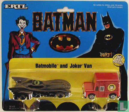 Batmobile and Joker Van set