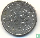États-Unis 1 dime 1968 (sans lettre) - Image 2
