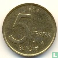 België 5 francs 1998 (NLD) - Afbeelding 1