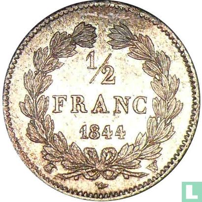 France ½ franc 1844 (W) - Image 1