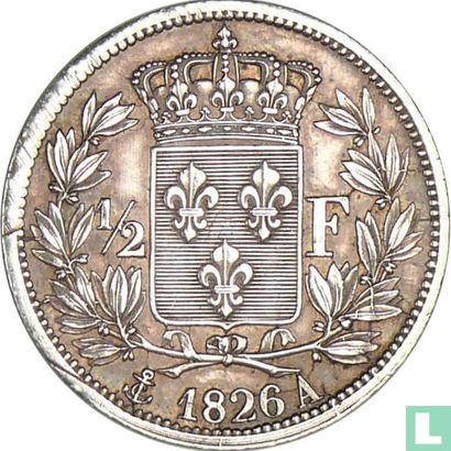 Frankreich ½ Franc 1826 (A) - Bild 1