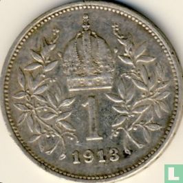 Autriche 1 corona 1913 - Image 1