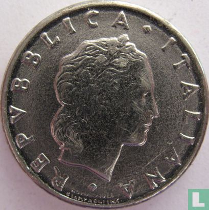 Italië 50 lire 1995 (met punt) - Afbeelding 2