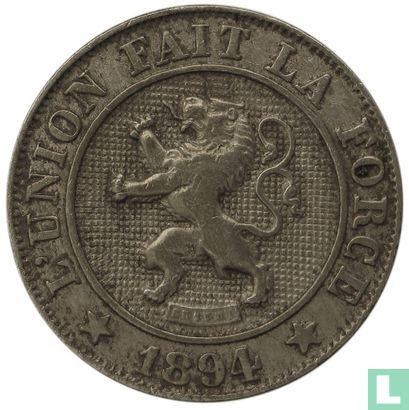 Belgique 10 centimes 1894 (FRA) - Image 1