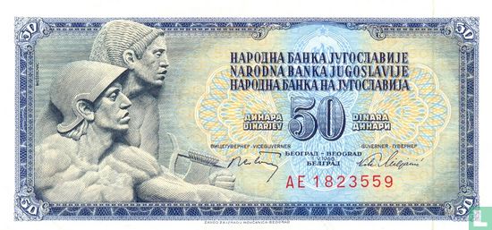 Jugoslawien 50 Dinara 1968 (P83c) - Bild 1