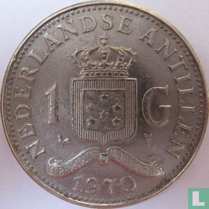 Nederlandse Antillen 1 gulden 1970 (nikkel) - Afbeelding 1