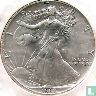 United States 1 dollar 1991 "Silver Eagle" - Image 1