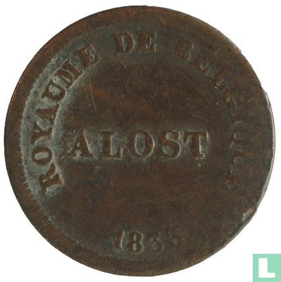 België 1 centime 1833 Monnaie Fictive, Aalst - Image 1